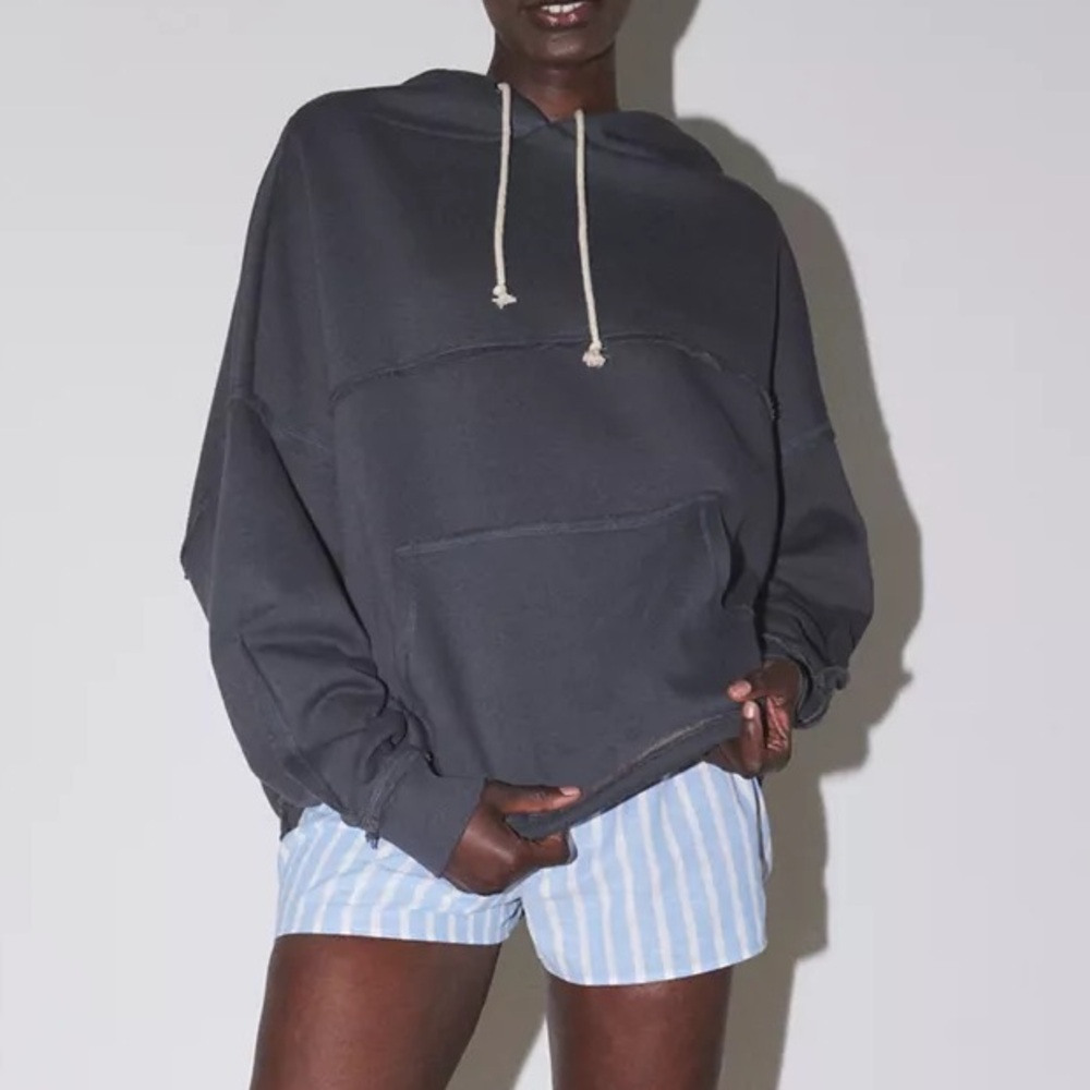 Out From Under Urban Outfitters Deconstructed‎ Hoodie - Charcoal - Oversized - L